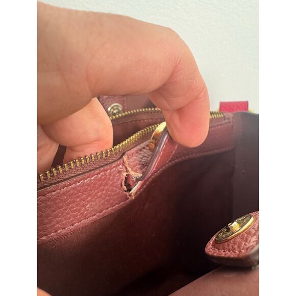 Coach Small Town Bucket Bag in Polished Pebble Leather, Hot Pink - Picture 13 of 13